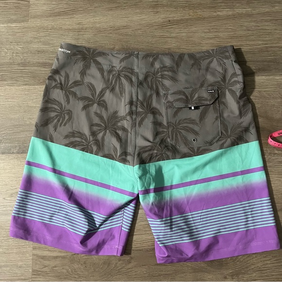 Hurley Men's Phantom Weekender 20” Board Shorts Bright Violet Size 32 - Picture 7 of 7